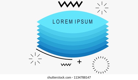 Flat Geometric Shape for Campaign or poster, banner