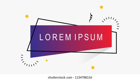Flat Geometric Shape for Campaign or poster, banner