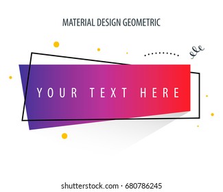 Flat Geometric Shape for Campaign or poster