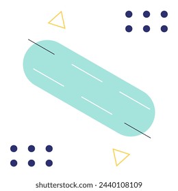 Flat geometric shape landscape
wallpaper vector background template