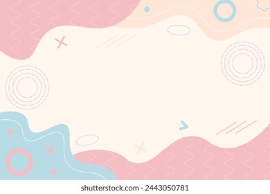Forma geométrica plana minimalista lindo
plantilla de fondo vectorial
