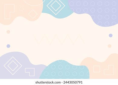 Flache geometrische Form minimal niedlich
Vorlage für Vektorhintergrund