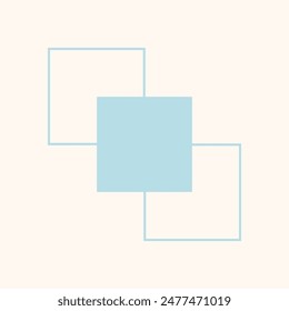 Flat geometric shape vector element