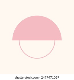 Flat geometric shape vector element