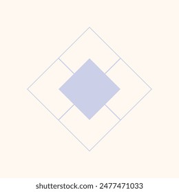 Flat geometric shape vector element