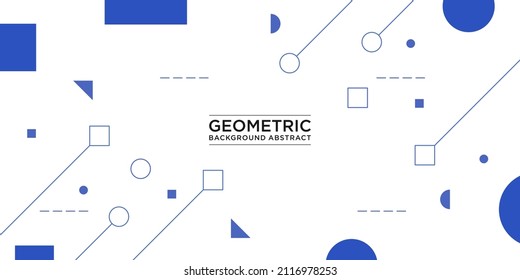 flat geometric shapes abstract background