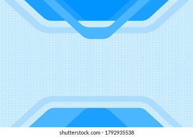 Flat geometric shapes wallpaper of blue colors design style. modern blue Template ready for use in web or print design. technology abstract background. 