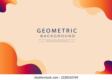 Papel de pared de formas geométricas planas, diversas formas y vector de fondo geométrico plano abstracto de línea 