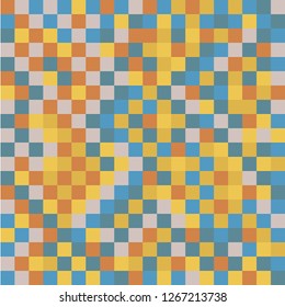 Flat geometric vector pattern texture. Multicolor abstract background for print and textile