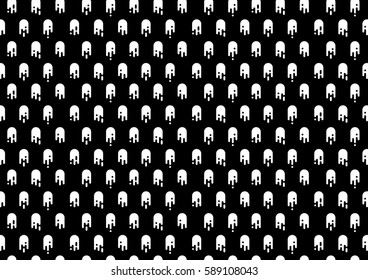 Flat ghost dot pattern. Vector background