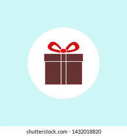 Flat gift box vector vintage 