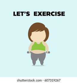 flat girl exercise