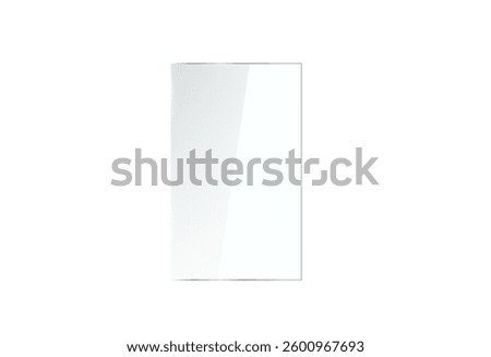 Flat glass plate, transparent banners, realistic screen glass, window mockup, clear glass showcase, glossy plastic glare frame, acrylic with glares and light, clear rectangular plate, plexiglas, 3d 
