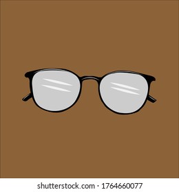 flat glasses design vector illustration