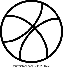 Flat globe earth worldwide international icon symbol. Simple line wireframe planet sign. Isolated on white backgound vector illustration design