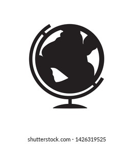 flat globe icon symbol sign, logo template, vector, eps 10