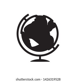 flat globe icon symbol sign, logo template, vector, eps 10