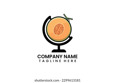Plano plano de viaje melodía de la fruta icono plantilla de diseño vectorial