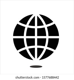 flat globe vector design template

