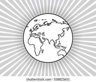 flat globe vector graphics infographics
