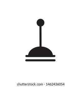flat glyph black antenna single icon symbol sign, logo template, vector, eps 10