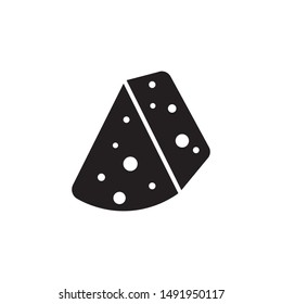 flat glyph black cheese wheel icon. Logo element illustration.cheese wheel design. vector eps 10 . cheese wheel concept. Can be used in web and mobile . 