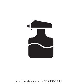 flat glyph black water sprayer icon. Logo element illustration. water sprayer design. vector eps 10 . water sprayer concept. Can be used in web and mobile . 