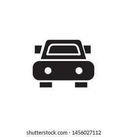 flat glyph car icon symbol sign, logo template, vector, eps 10