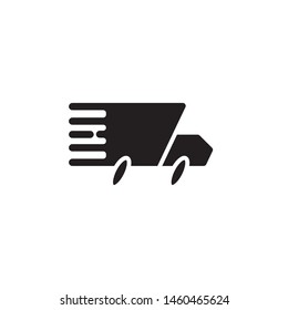 flat glyph delivery, send icon symbol sign, logo template, vector, eps 10