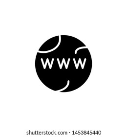 flat glyph globe icon symbol sign, logo template, vector, eps 10