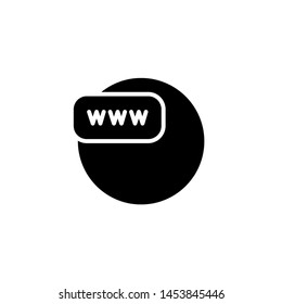 flat glyph globe icon symbol sign, logo template, vector, eps 10