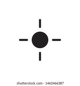 flat glyph gps, navigation, map marker, pointer location icon symbol sign, logo template, vector, eps 10