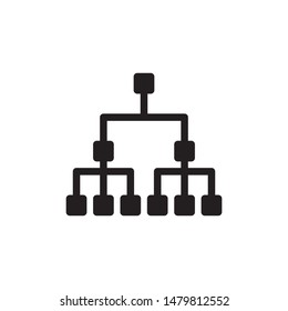 flat glyph hierarchy icon. Logo element illustration. hierarchy design. vector eps 10 . hierarchy concept. Can be used in web and mobile . 