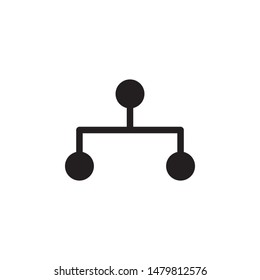 flat glyph hierarchy icon. Logo element illustration. hierarchy design. vector eps 10 . hierarchy concept. Can be used in web and mobile . 