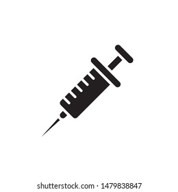 flat glyph injection icon. Logo element illustration. injection design. vector eps 10 . injection concept. Can be used in web and mobile . 