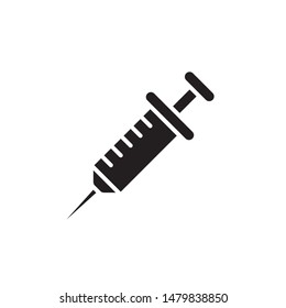 flat glyph injection icon. Logo element illustration. injection design. vector eps 10 . injection concept. Can be used in web and mobile . 