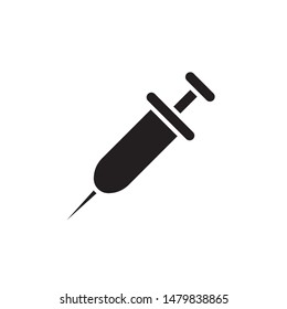 flat glyph injection icon. Logo element illustration. injection design. vector eps 10 . injection concept. Can be used in web and mobile . 