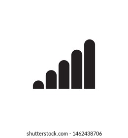 flat glyph signal data mobile single icon symbol sign, logo template, vector, eps 10