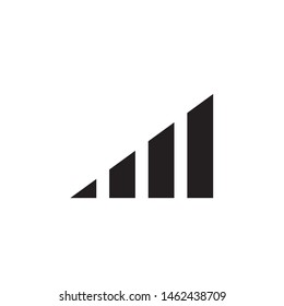 flat glyph signal data mobile single icon symbol sign, logo template, vector, eps 10
