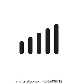 flat glyph signal data mobile single icon symbol sign, logo template, vector, eps 10