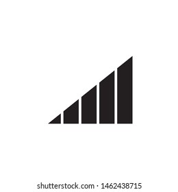 flat glyph signal data mobile single icon symbol sign, logo template, vector, eps 10