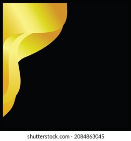 flat gold abstract background vector illustration