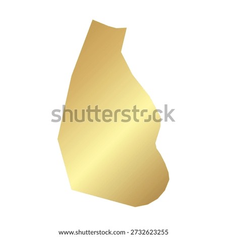 Flat Gold Montserrat Simple Map Banner Background