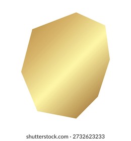 Flat Gold Nauru Simple Map Banner Background