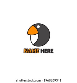 FLAT GOLDEN RATIO PENGUIN LOGO