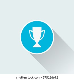 flat golf cup icon