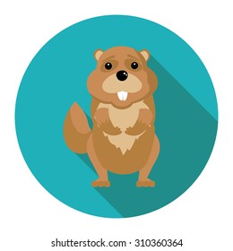 Flat Gopher Icon