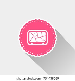 flat gps icon