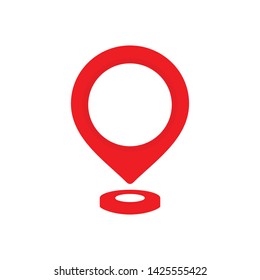 Flat GPS icon vector illustration