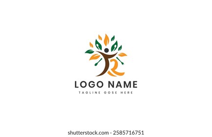 Flat gradient Beautiful logos for human nature concept